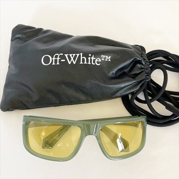 Off-White Men’s Bologna Sunglasses in 5518 Sage Green  Sunglasses NIB - Picture 12 of 16